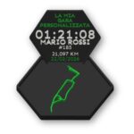 Map Desk Display - Mappa 3D Running Personalizzata Esagonale - immagine 3