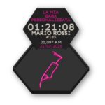 Map Desk Display - Mappa 3D Running Personalizzata Esagonale - immagine 4