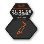 Map Desk Display - Mappa 3D Running Personalizzata Esagonale - immagine 5