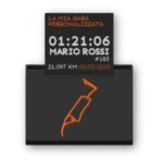 Map Desk Display - Mappa 3D Running Personalizzata Quadrata