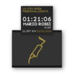 Map Desk Display - Mappa 3D Running Personalizzata Quadrata - immagine 2