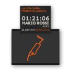 Map Desk Display - Mappa 3D Running Personalizzata Quadrata - immagine 5