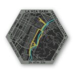 Map Frame Display - Mappa 3D Running Personalizzata Esagonale - immagine 2