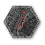 Map Frame Display - Mappa 3D Running Personalizzata Esagonale - immagine 6