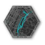 Map Frame Display - Mappa 3D Running Personalizzata Esagonale - immagine 7